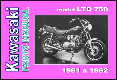 KAWASAKI Parts Manual KZ750 Z750 750 LTD LTD750 Z750H 1981