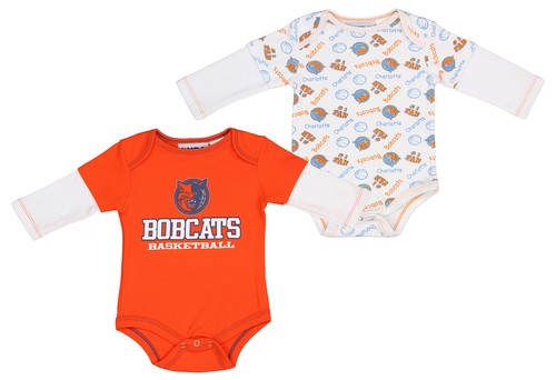Adidas NBA Newborn NBA Charlotte Bobcats Defense 2 Pack Creeper Set