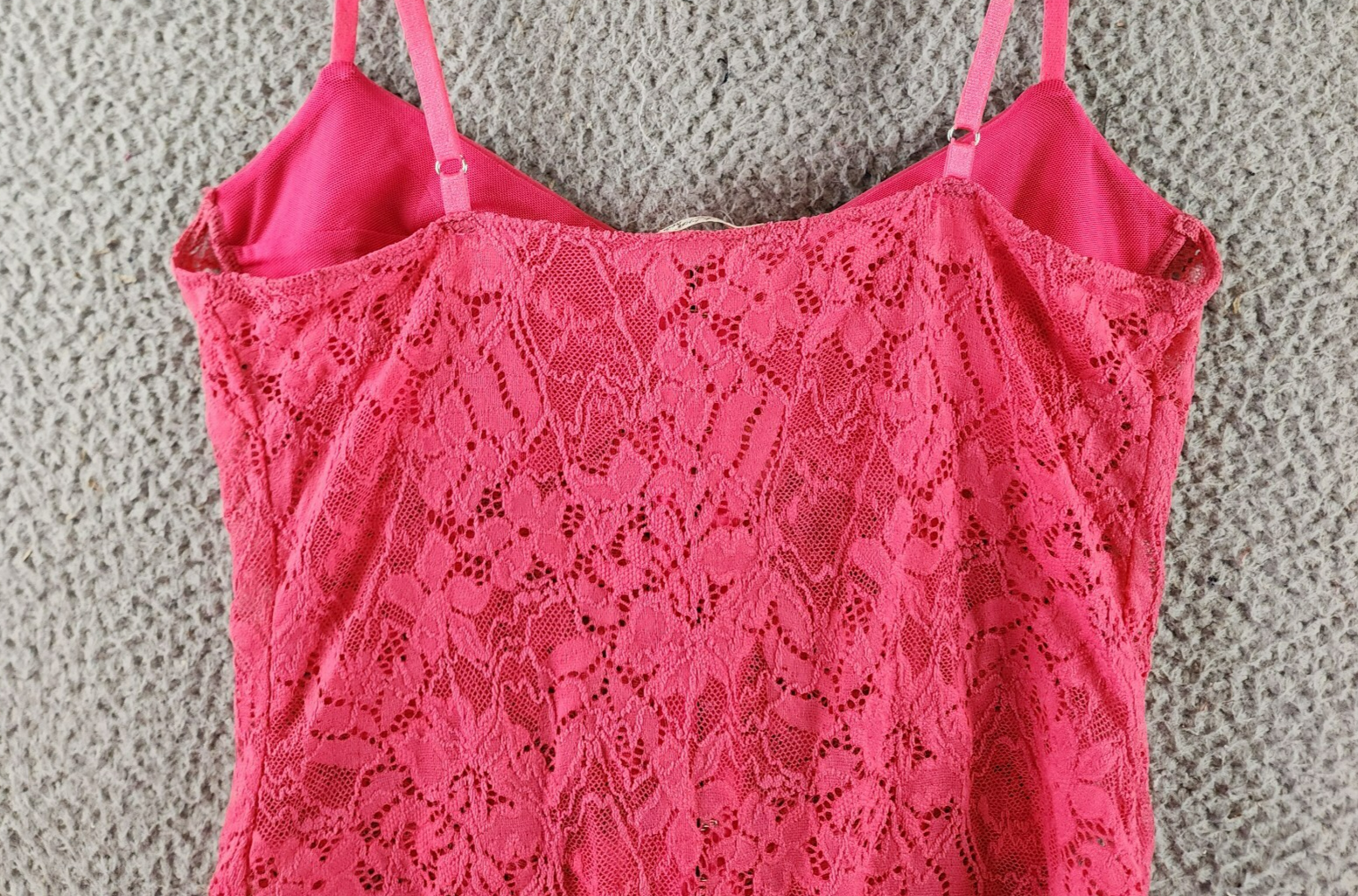 Intimately FP Lace Night Rhythm Thong Bodysuit Women's M Raspberry Sorbet Floral - Picture 13 of 13