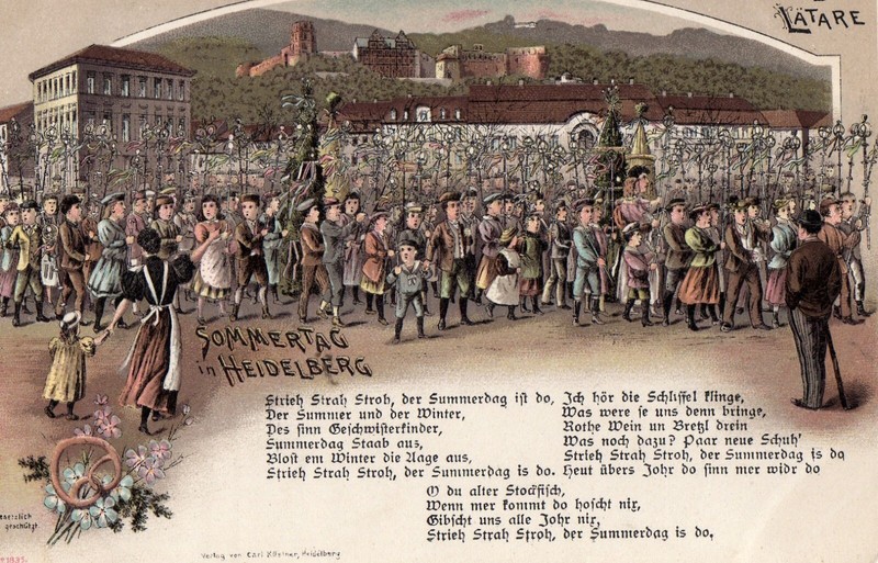 Cpa Ak Sommertag In Heidelberg - Sonntag Latare - 1900