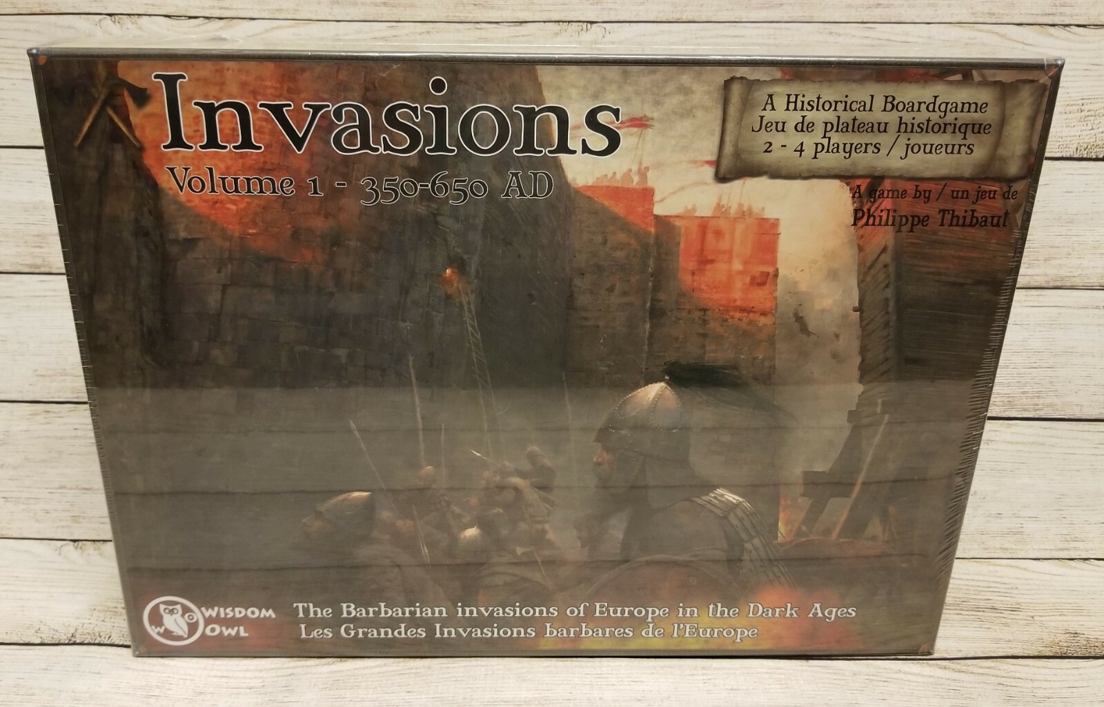 Invasions, Том I, 350 - 650 гг. н.э. Настольная игра Widom Owl, ВЫПУЩЕННАЯ НА Kickstarter.