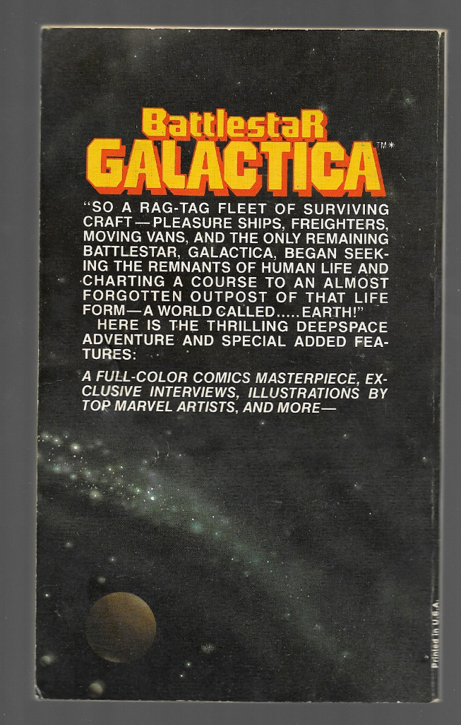 Stan Lee Presents BATTLESTAR GALACTICA MARVEL COMICS PAPER BACK BOOK