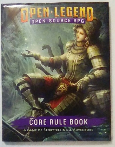 Open Legend: Open- Source RPG Core Rule Book, Amaura's Dawn  and 2 Card Decks