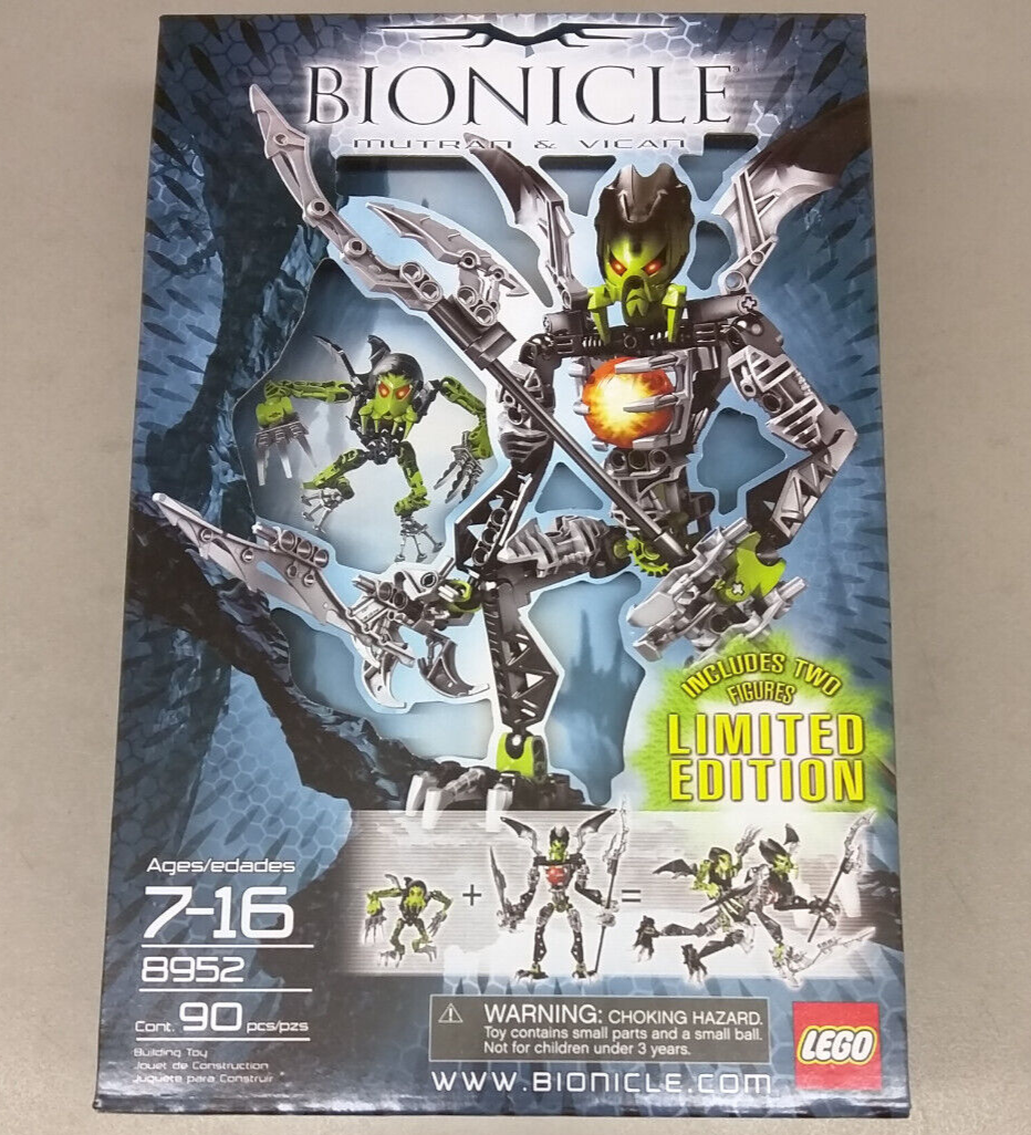 LEGO Bionicle 8952 Mutran & Vican NEW! RARE! Makuta Figure LEGO Bionicle 8952 Mutran & Vican NEW! RARE! Makuta Figure