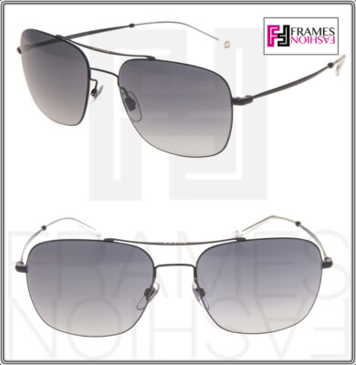 Pre-owned Gucci Aviator Techno Color 0503 Matte Black Gradient Sunglasses 2262 Unisex 005 In Gray