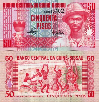 GUINEA BISSAU - 50 pesos 1990 FDS - UNC