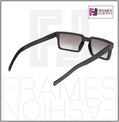 Pre-owned Prada 50s Technique Square Graphite Brushed Aluminum Unisex Sunglasses Pr50ss In Uej-0a7