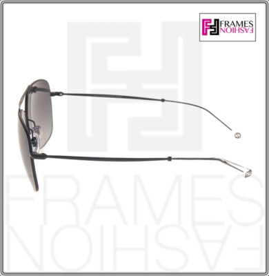 Pre-owned Gucci Aviator Techno Color 0503 Matte Black Gradient Sunglasses 2262 Unisex 005 In Gray