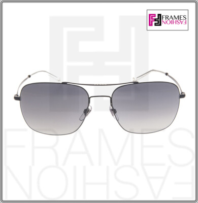 Pre-owned Gucci Aviator Techno Color 0503 Matte Black Gradient Sunglasses 2262 Unisex 005 In Gray