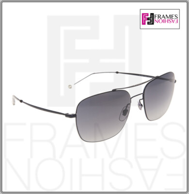 Pre-owned Gucci Aviator Techno Color 0503 Matte Black Gradient Sunglasses 2262 Unisex 005 In Gray