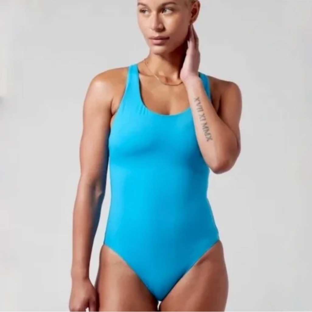 swimcity] Hawaiian Blue BIKINI /追跡付 all-over-print