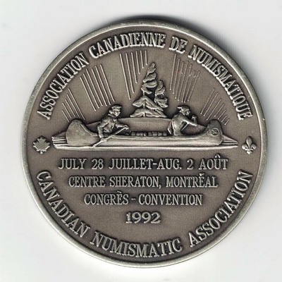 CANADIAN NUMISMATIC ASSOCIATION 39TH 1992 MONTREAL JEROME REMICK SOUVENIR MEDAL