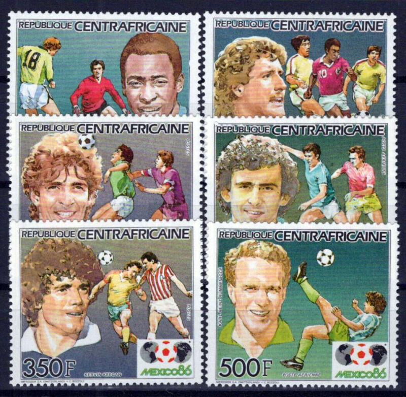 Central African Republic 730-735 MNH Soccer Games Sports ZAYIX 0224S0033M
