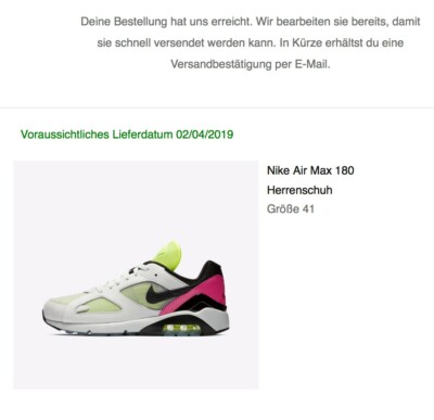 nike air max 180 damen 41