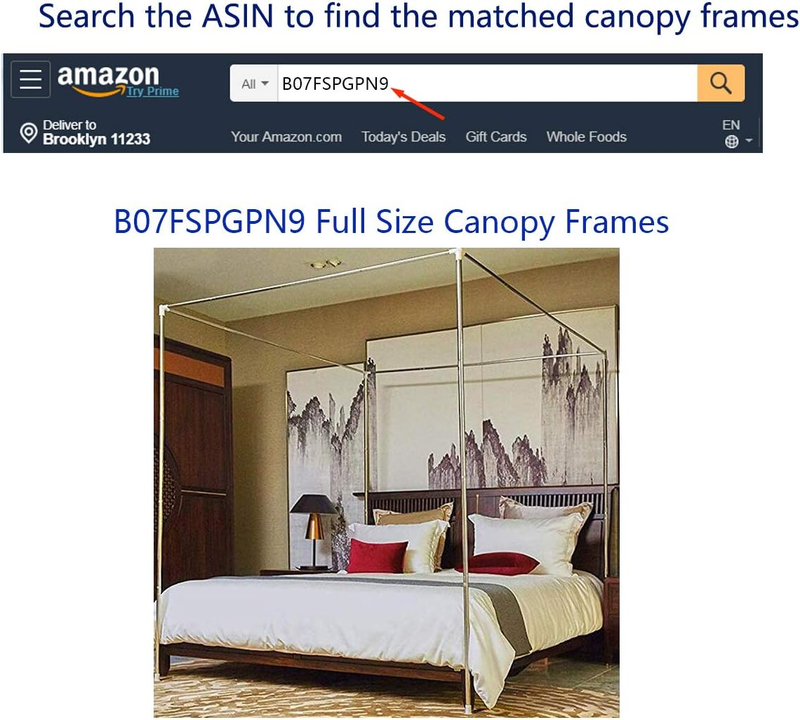 4 Corners Post Pink Canopy Bed Curtain Full Bed for Girls & Adults - 4 Opening M