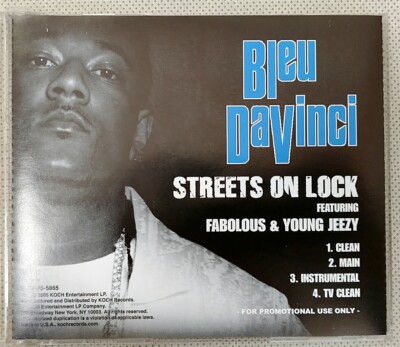 (CD) Bleu DaVinci - Streets On Lock, KOC-DS-5865, Promo, Single, Rare.