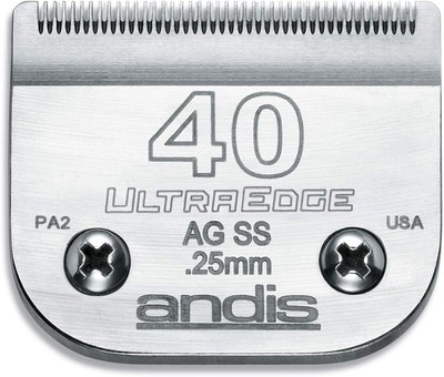  64084 Carbon-Infused Steel UltraEdge Dog Clipper Blade, Size-40, 1/100-Inc