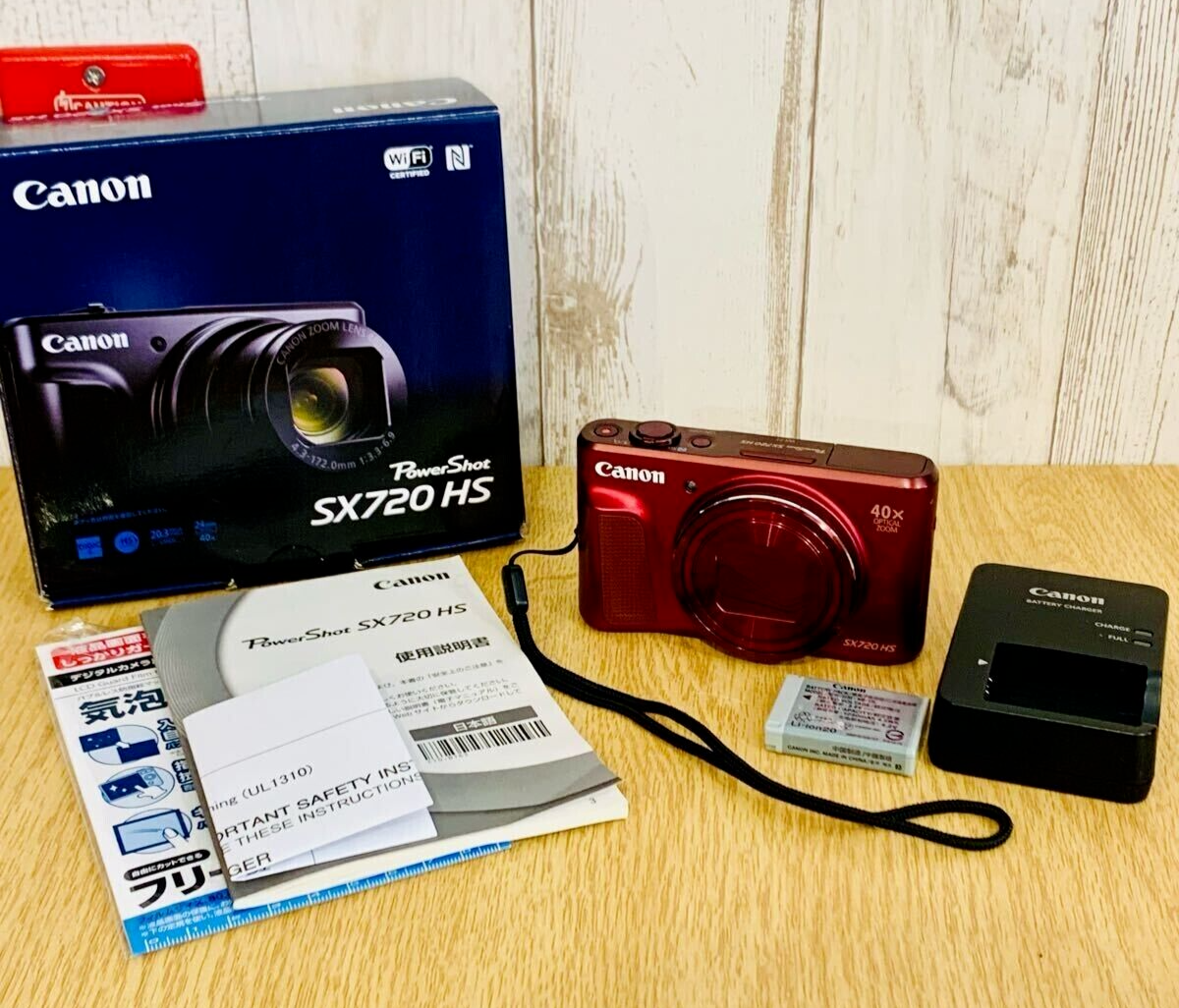 Exc+4 in Box] Canon PowerShot SX720 HS Red 20.3MP Compact