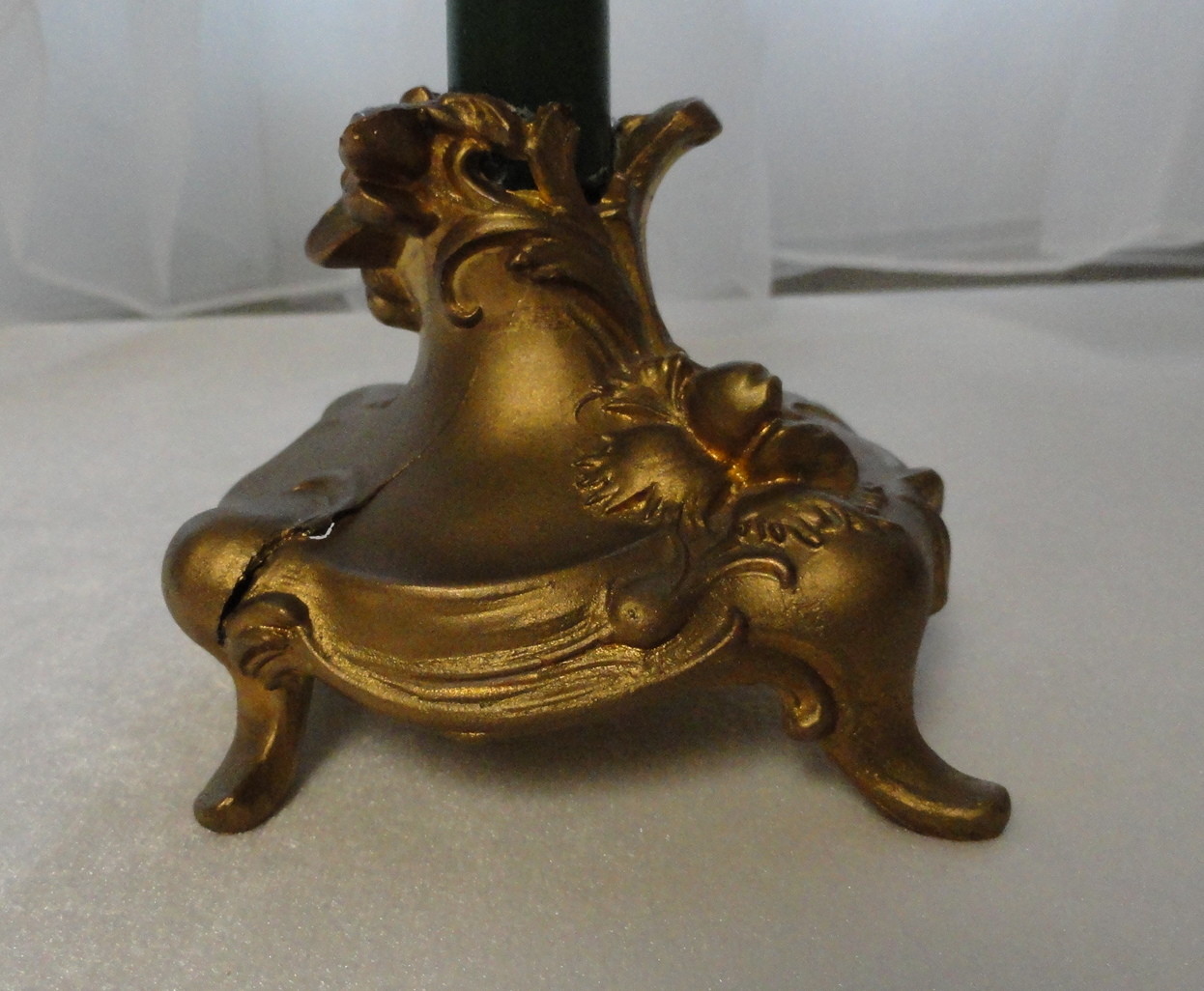 ANTIQUE Art Metal ART NOUVEAU Vanity 2 3/4