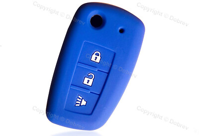 Silicone Cover Entry Keyless Fob Remote Case for Nissan Rogue 3 Button Fold Key