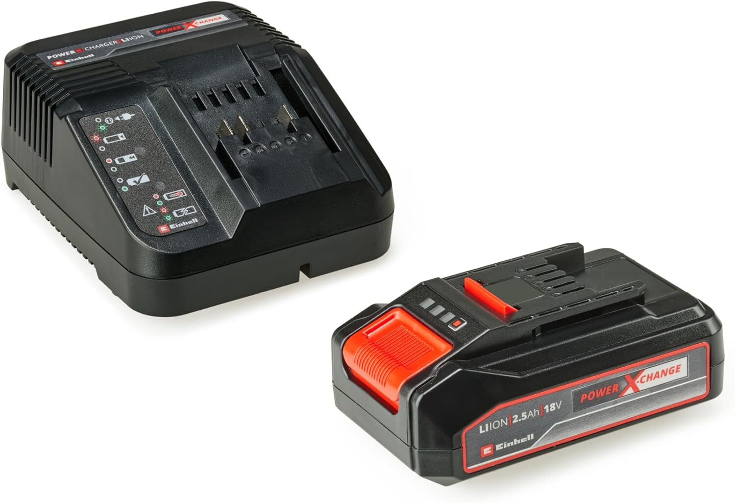 STARTER KIT BATTERIA 18V 2,5 Ah + CARICABATTERIA EINHELL POWER X-CHANGE PXC
