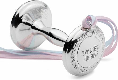 Empire Sterling Silver Baby Dumbbell Rattle  for 2019,