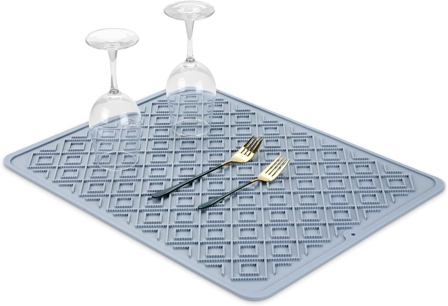 Tuffen Silicone Dish Drying Mat Heat Resistant Mat Dish DryingPad 12"x16.8" 2PCS