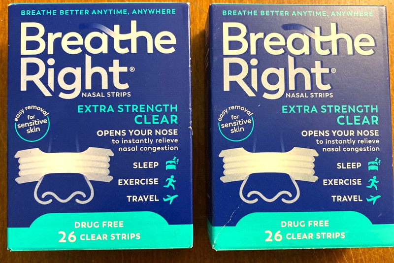 BREATHE RIGHT EXTRA STRENGTH ONE SIZE UNIV. CLEAR 26/ct *LOT