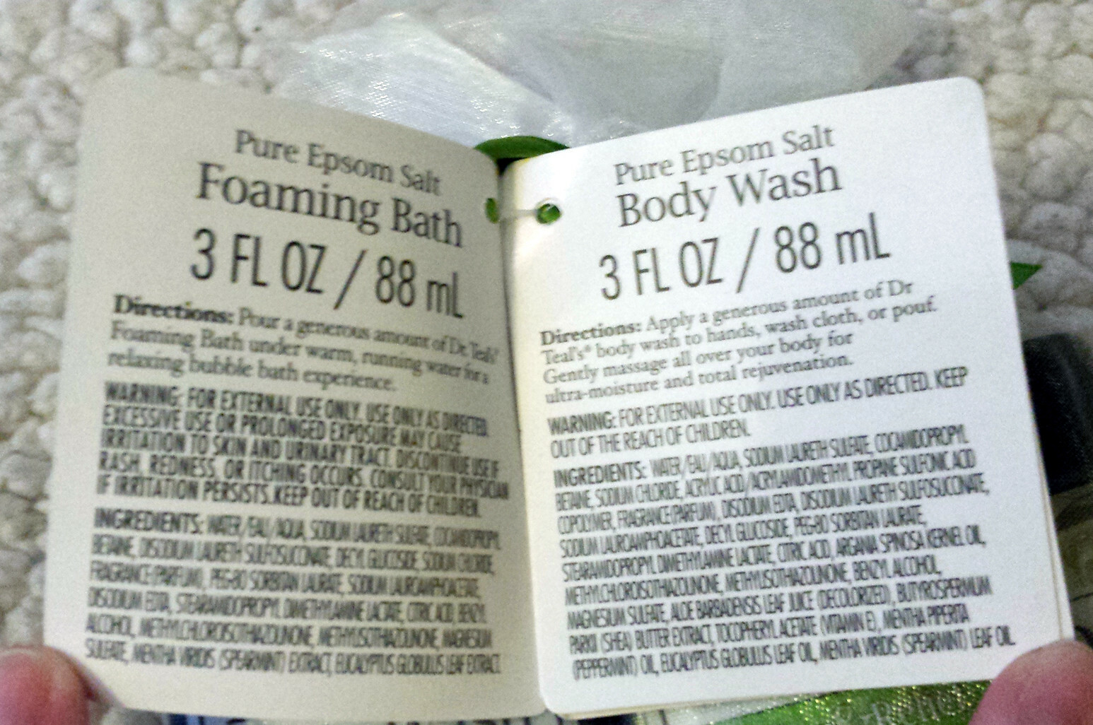 Dr Teal's Relax & Relief w/ Eucalyptus & Spearmint Foaming Bath, Body Wash & Oil