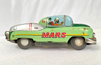 EXELO Mars Explorer VERY RARE Tin Litho Space Car Vehicle EXELO Japan RARE - AF