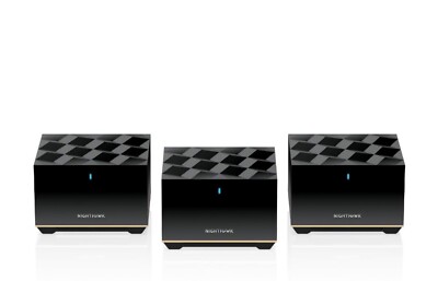 NETGEAR - Nighthawk AX3600 Tri-Band Mesh Wi-Fi System (3-pack) - Black 2nd life