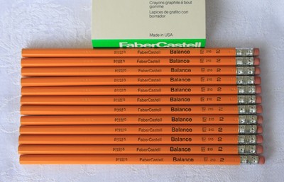 One Dozen Faber Castell (USA) Balance 210 No.2 Pencils