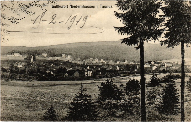 Cpa Ak Niedernhausen Panorama Germany (1430371)