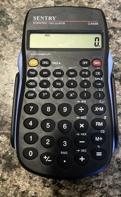 Sentry CA656 Scientific Calculator Used Works Great w/Manual/Cover/New Batteries