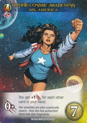 MS AMERICA Upper Deck Marvel Legendary DIMENSIONS SP HYPER-COSMIC AWARENESS
