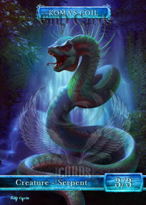 3x Koma's Coil Custom Altered Tokens GnD Cards