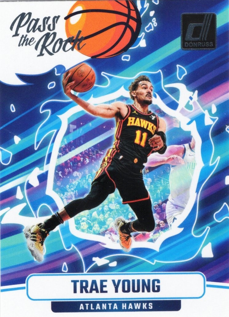 2024-25  Panini Donrus Pass the Rock Trae Young #9 Hawks