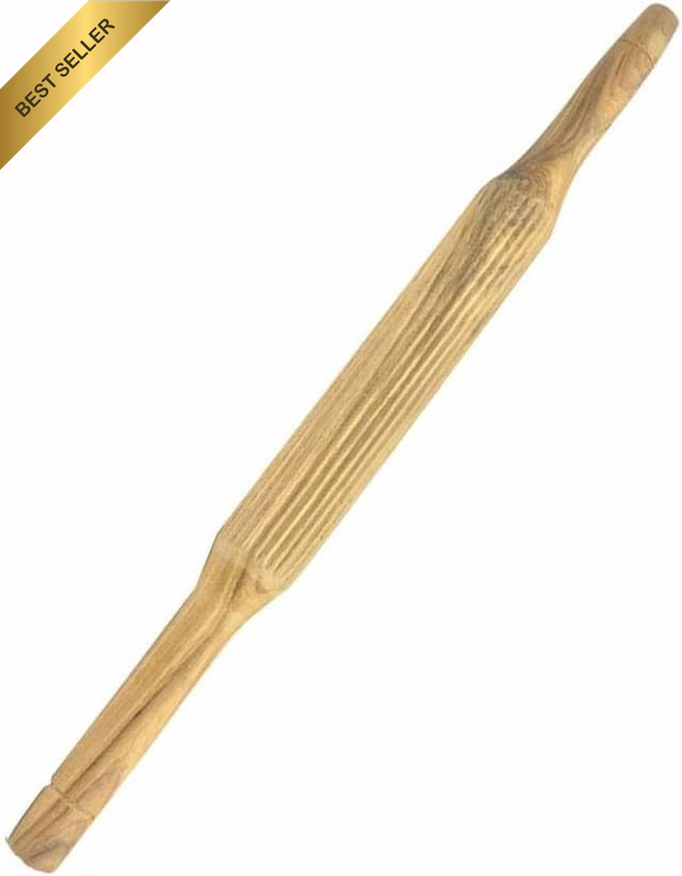 Wooden Rolling Pin/Belan/Punjabi Style Belan/Roti Belan (14 Inch Long)(Light Bro