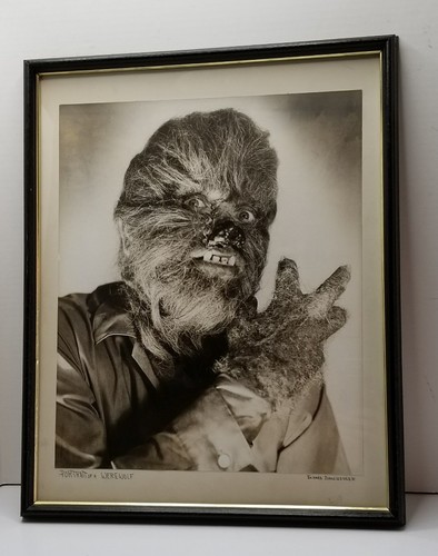 1967 PORTRAIT OF A WEREWOLF Exhibited PHOTOGRAPH Framed 21×17 OOAK