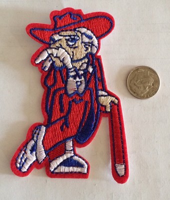 Ole miss Mississippi  U  colonel reb REBEL Embroidered Iron on Patch 3'' x 2''