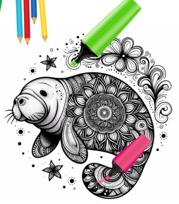 Libro de colorear para adultos.