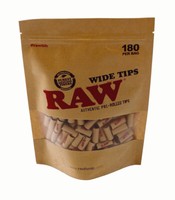 3 Beutel (540 Tips) RAW Wide Tips, vorgerollte Wide-Tips, 180 Stück pro Beutel