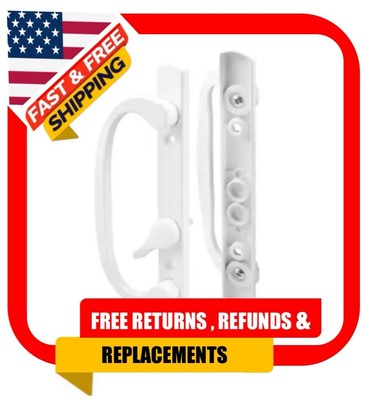Prime-Line C1280 Patio Door Handle Replace White Diecast Offset Thumb Turn New