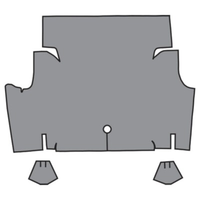 Trunk Mat for 1964-1968 Ford Mustang Coupe/Convertible TM Vinyl