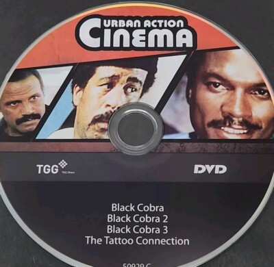 Black Cobra 1,2,3 / The Tatoo Connection  - 4 Movies - DVD  - DISC ONLY 