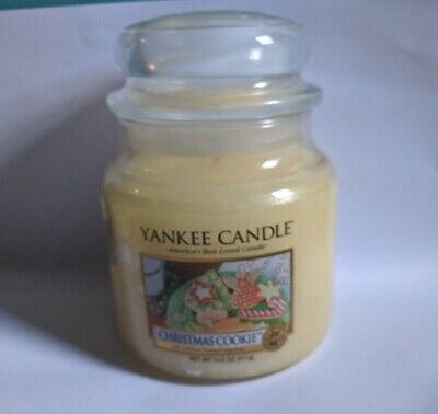 Yankee Candle Christmas Cookie 14.5 oz Jar., NEW, Cream.