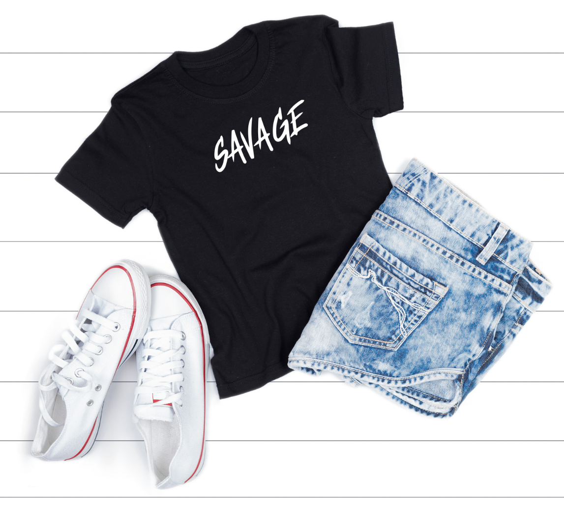 Savage Shirt - Trendy T-Shirt for Kids, Tweens, Teens, Adults