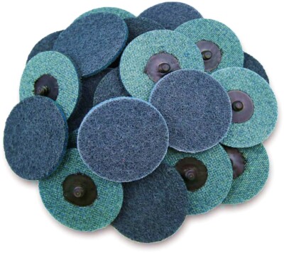 25pcs 3 inch Fine Surface Prep Roll Lock Sanding Disc Pads Die Grinder Sandpaper