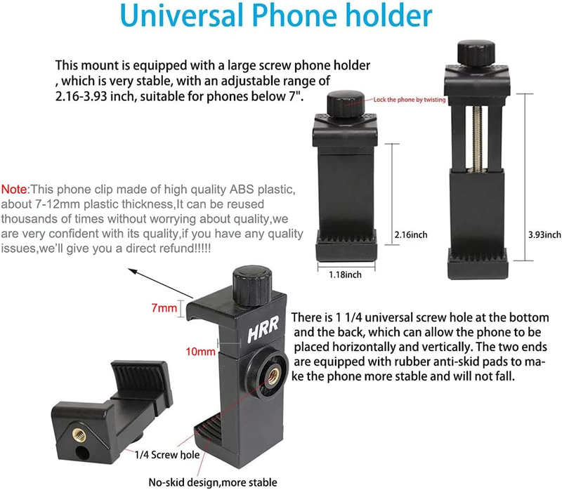 Mobile Phone Chest Strap Harness Mount Head Strap Holder Kit for POV/VLOG,Cell P