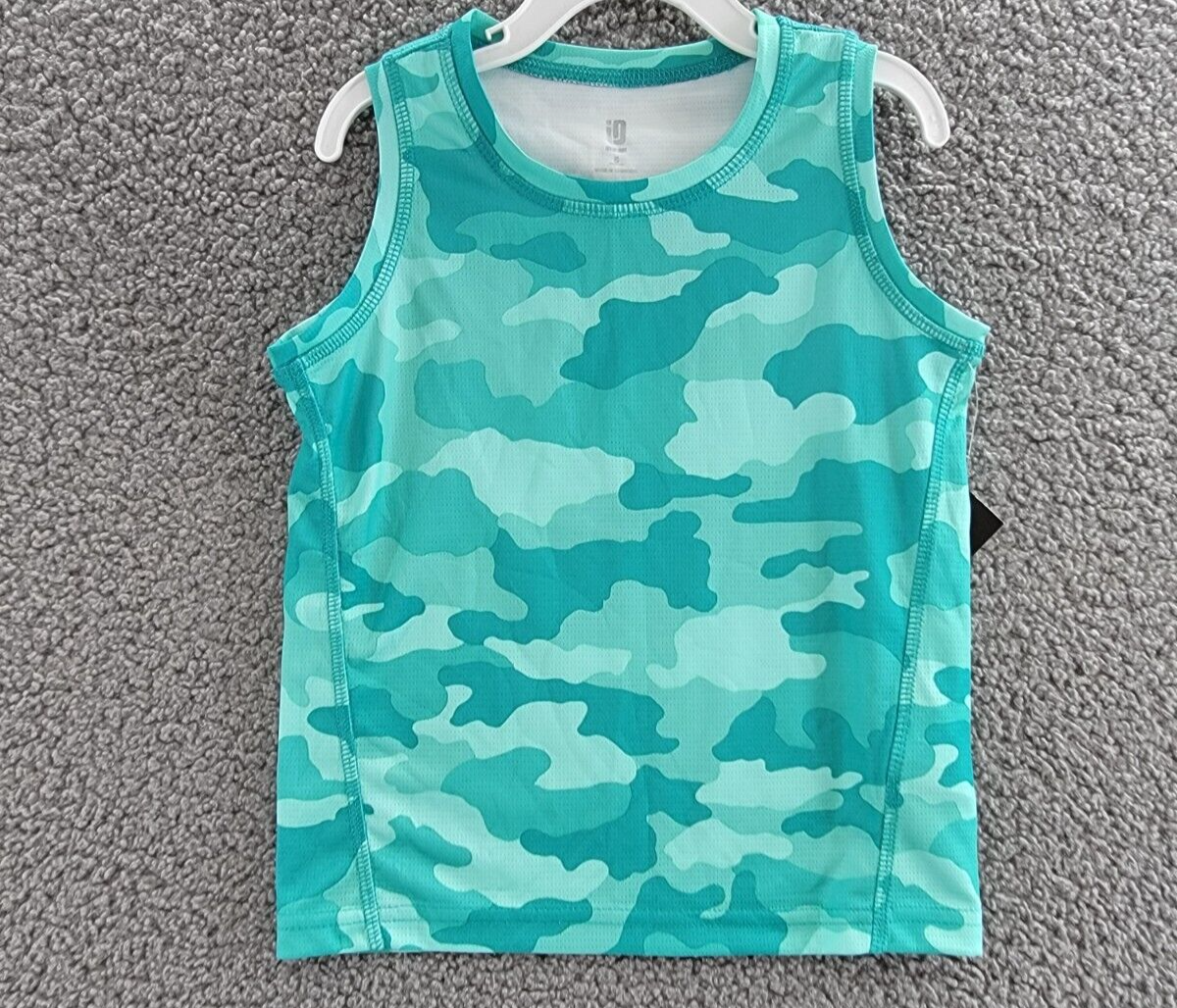 ID Ideology Cassandra Camo Sleeveless Tank Little Boys 5 Tropical Surf Pullover - Picture 2 of 13